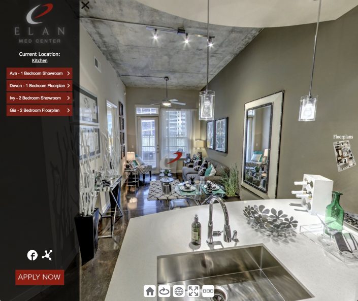 Apartment 360 tour Elan Med Center